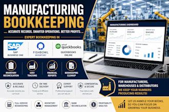 do manufacturing bookkeeping in sap, fishbowl and quickbooks