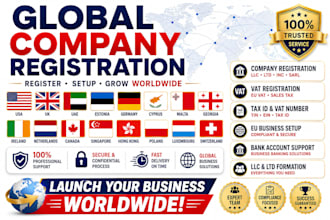 register your company vat tax id eu business setup and bank account