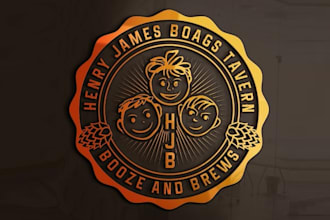 make henry james tavern beer bar logo