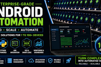 build scalable android automation, multi device orchestration and app testing
