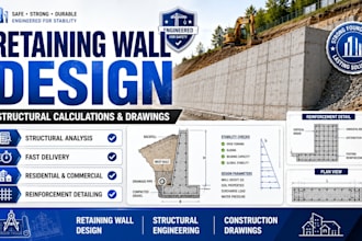 design retaining walls and structural support systems professionally