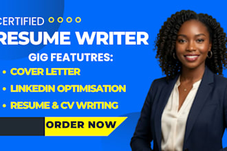 an ats resume, CV, cover letter and linkedln profile