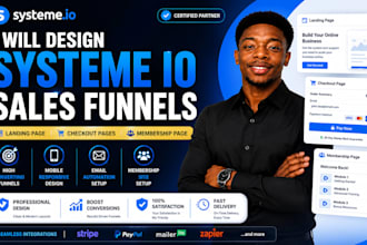 design systeme io sales funnels landing page checkout pages membership page
