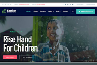 build orphanage website non profit website ngo website church, charity website