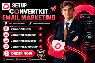 setup convertkit email marketing convertkit automation funnel landing page