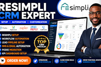 setup resimpli crm freshsales salesmate automation rei reply zapier integration