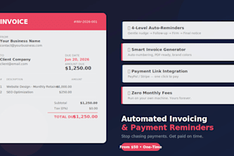 set up automated invoicing and payment reminder system