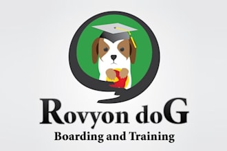 design dog boarding and training center logo for you