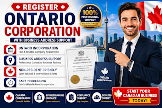 register ontario corporation with business address support