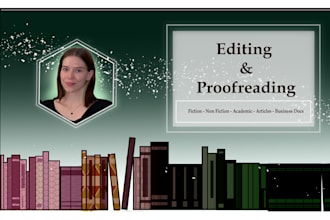 proofread and copy edit your work