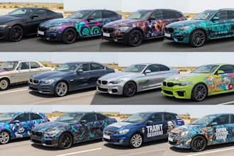 design a custom vehicle wrap, cars, pickups, trailers, etc