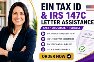 apply for ein tax id number and assist with irs 147c letter