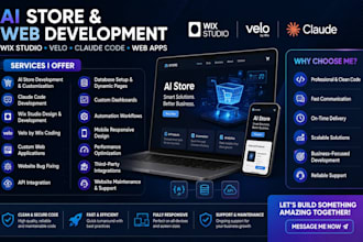create fix ai store claude code expert wix studio  velo websites web code apps