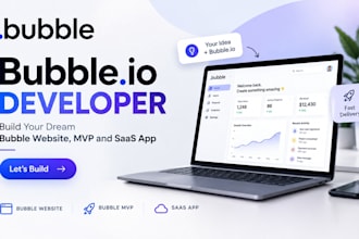 be your bubble io developer, build bubble website, bubble mvp and saas app