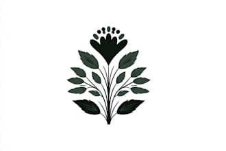 do design hand drawn minimalist feminine boho botanical logo