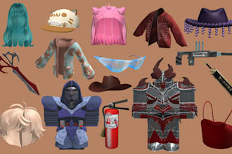 create custom roblox ugc accessories roblox hair roblox clothing roblox 3d model