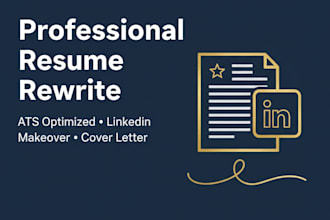 rewrite your resume and linkedin profile