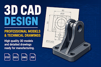 design 3d cad models and technical drawings