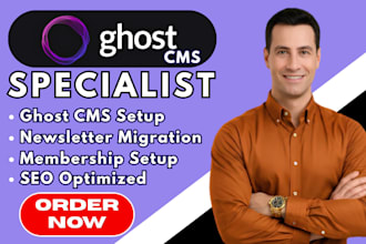 build ghost cms website setup ghost cms blog ghost cms newsletter migration