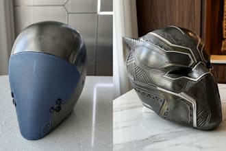 3d print and paint cosplay 3d mask, 3d helmet cosplay props