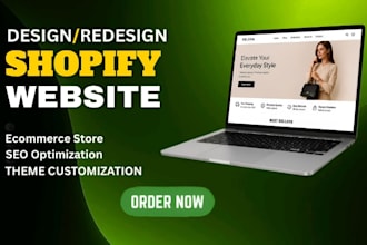 design shopify store, shopify website