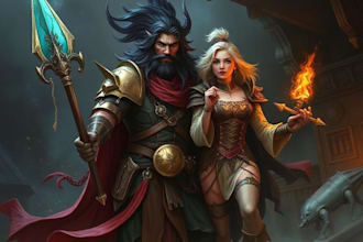 dnd, fantasy character and dnd character