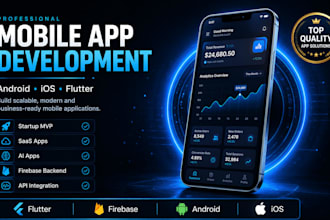 develop a flutter app for android and ios