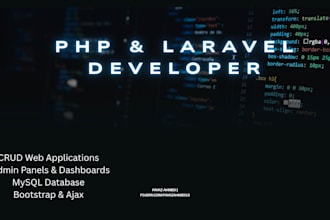 build a PHP mysql crud web app with laravel and ajax