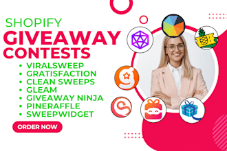 do shopify giveaway ninja contests viralsweep gratisfaction clean sweeps gleam
