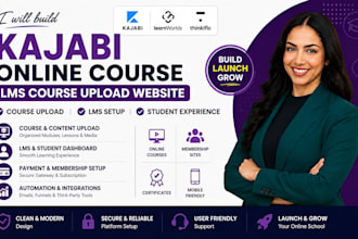 build kajabi onlne course kajabi learnworld thinkfic lms course upload website