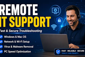 provide remote IT support and technical troubleshooting