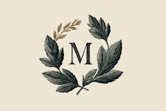 do design a hand drawn botanical boho logo