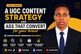 create a ugc content strategy and high converting ads for your brand