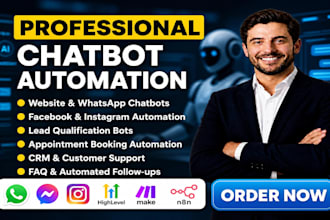 ai chatbot automation chatbot automation chatbot integration bot n8n makecom ghl