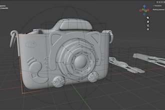 create 3d models using blender