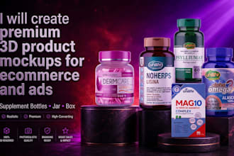 premium 3d product mockups for ecommerce and ads