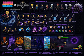 create custom pixel art assets, characters and tilesets for your game