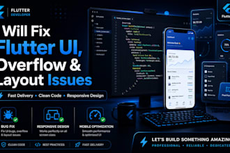 fix flutter UI bugs, responsive issues, overflow problems