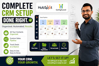 setup and customize hubspot CRM with automation