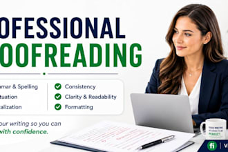 proofread your manuscript article and document