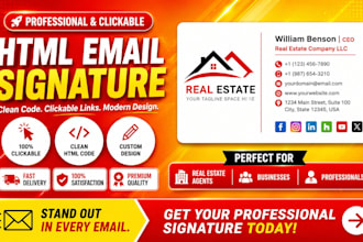 design clickable email signature html email signature for gmail and outlook