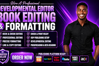 book editing and formatting, manuscript formatting and developmental book editor