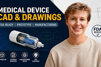 medical device technical drawings, medical cad, prototype cad, fda ready
