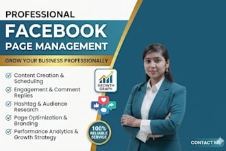 do professional facebook page management and organic growth
