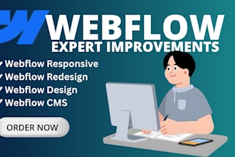 build a custom webflow website for saas startups, figma to webflow expert