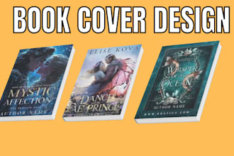 design romance book cover, KDP book cover, and book interior design