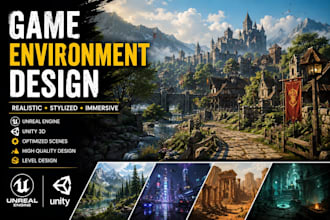 create 3d game environments in unreal engine unity