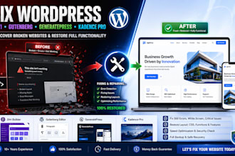 recover wordpress divi builder kadence pro gutenberg
