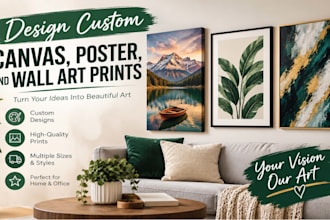 design custom canvas, poster, and wall art prints