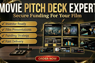 design a professional film pitch deck for funding and investors